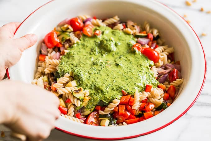 Grilled Summer Veggie Pesto Pasta: Perfect for Warm Weather
